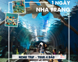 NT-01: NEMO TRIP - TOUR DU NGOẠN VỊNH NHA TRANG BƠI NGẮM SAN HÔ – TIỆC RƯỢU NỔI – SỎI PARADISE
